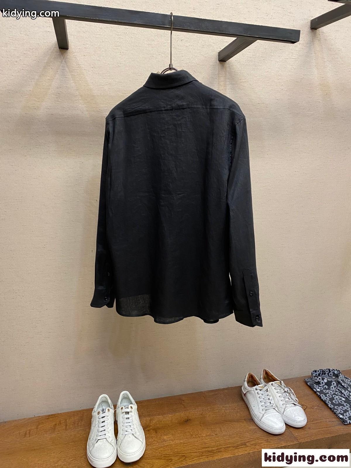 カジュアル リネン ゆったり トップス セリーヌ シャツ コピー メンズ-1