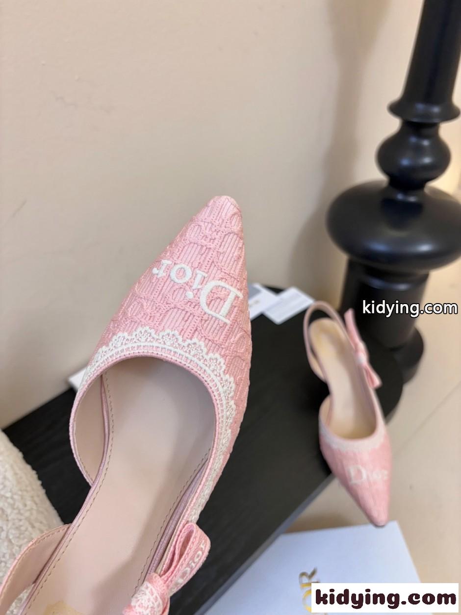 クリスチャン・ディオール パンプス コピー JAdior スリングバックパンプス ピンク-2