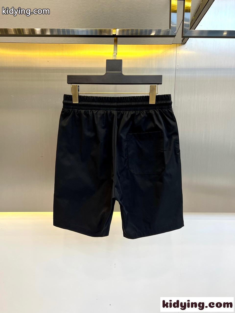 シンプル ロゴプリント ショートパンツ クロムハーツ パンツ 偽物 ブラック-0