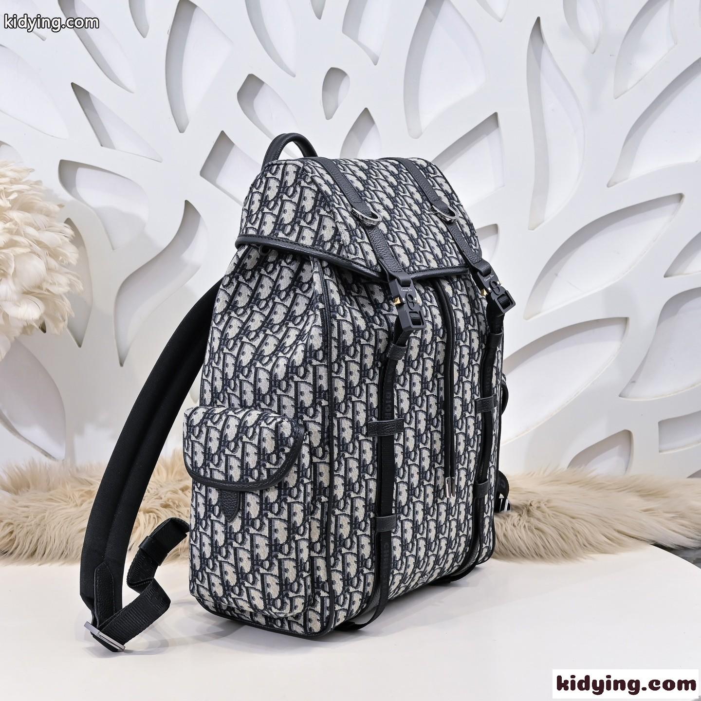 Dior Hit the Road フラップ付き バックパック スーパーコピー ベージュ-2