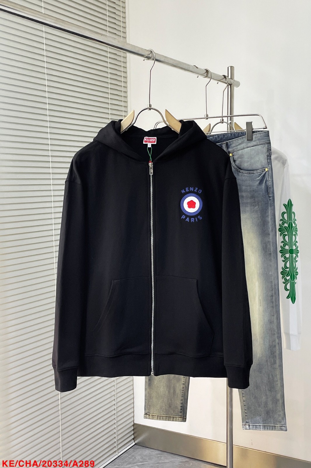 KENZO TARGET ジップ スウェット ケンゾー パーカー コピー フーディー-1