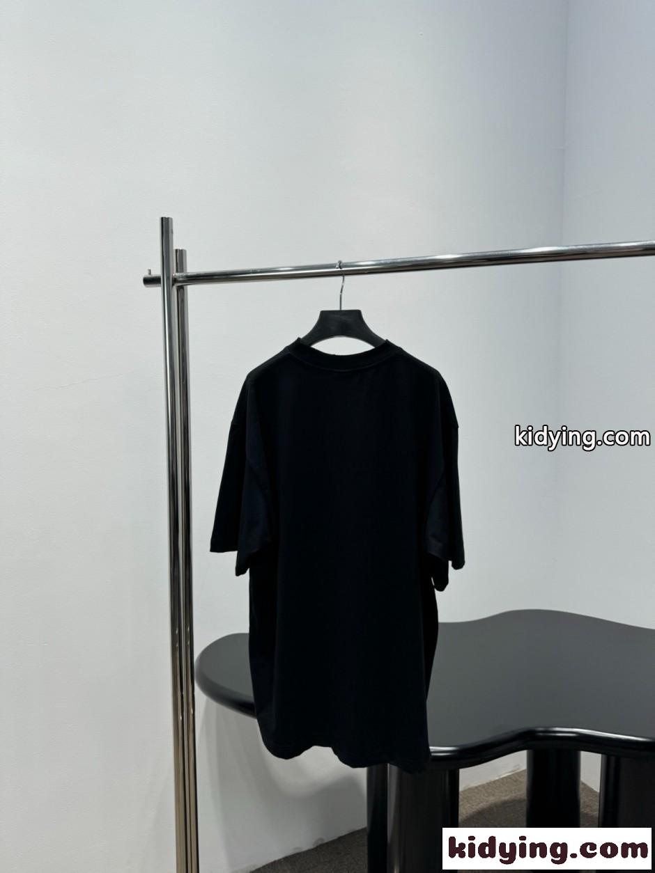 ユニセックス カジュアル オーバーサイズTシャツ バレンシアガ Tシャツ 偽物-1