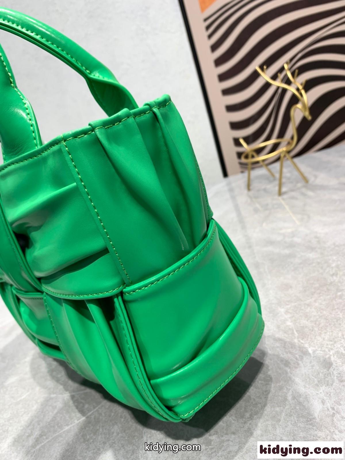 インスタで話題☆プリーツ アルコ トートバッグ ボッテガ・ヴェネタ バッグ コピー グリーン-2