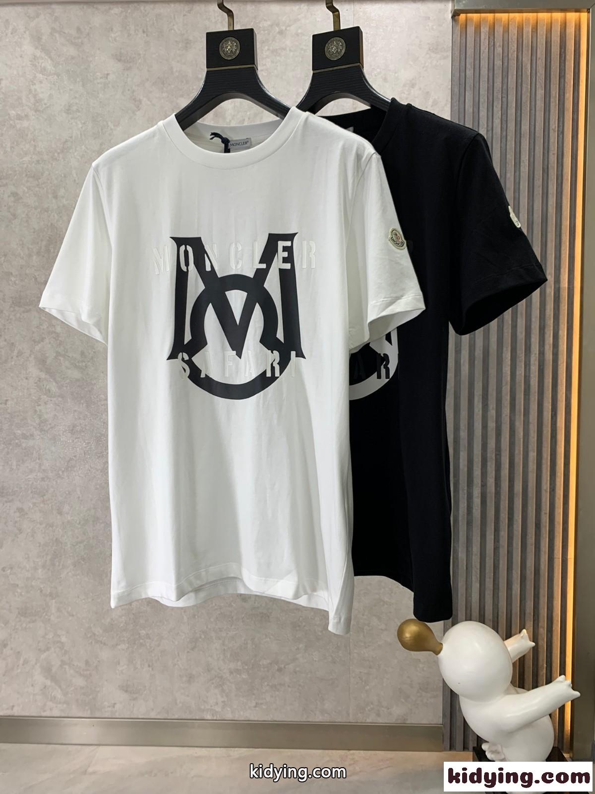 人気 ロゴプリント コットン 半袖 トップス モンクレール Tシャツ コピー メンズ-0