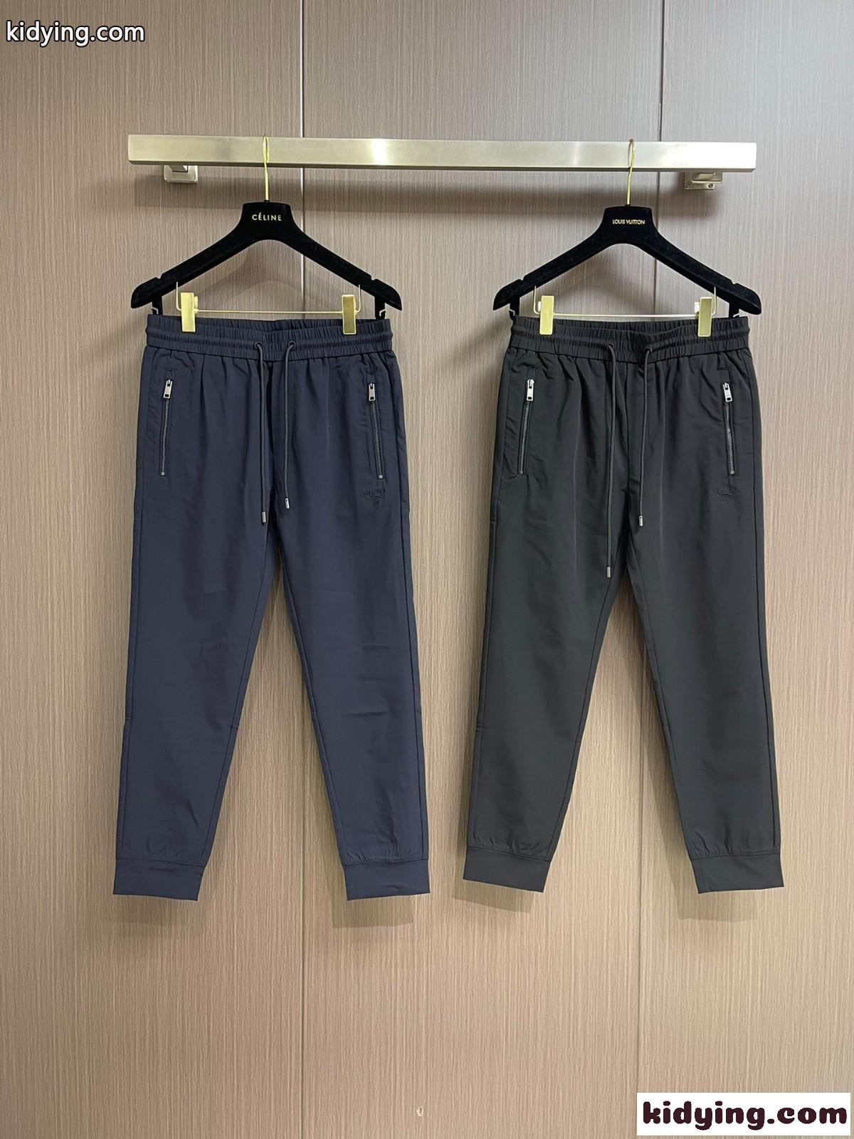 シンプル カジュアル メンズス ウェットパンツ プラダ パンツ コピー ズボン-0