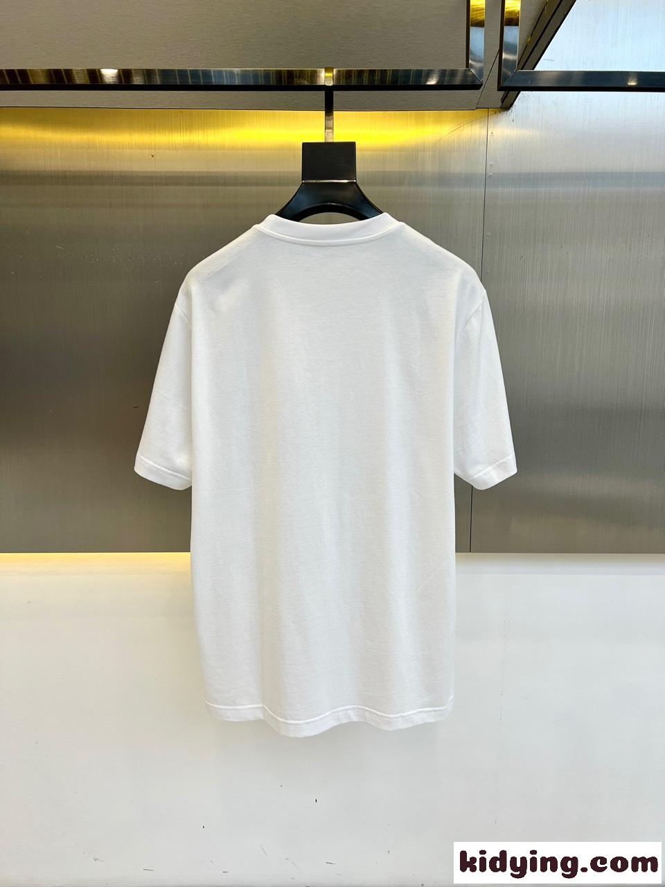 モノグラムポケット 半袖Tシャツ モンクレール Tシャツ 偽物 ホワイト-3