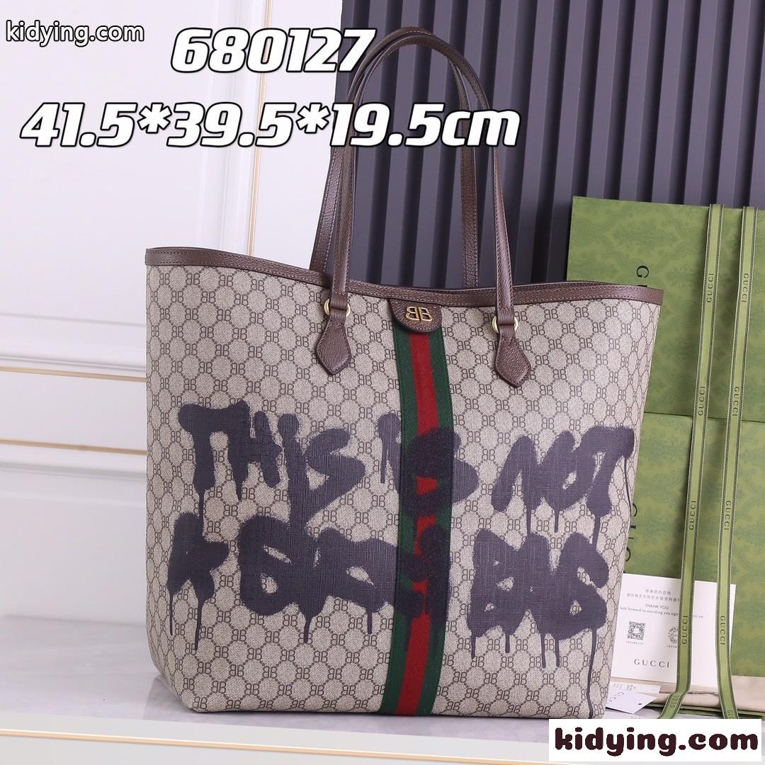 BALENCIAGA×GUCCI 大容量 カジュアル おしゃれ グッチ バッグ 人気 コピー ショッピング トートバッグ-2