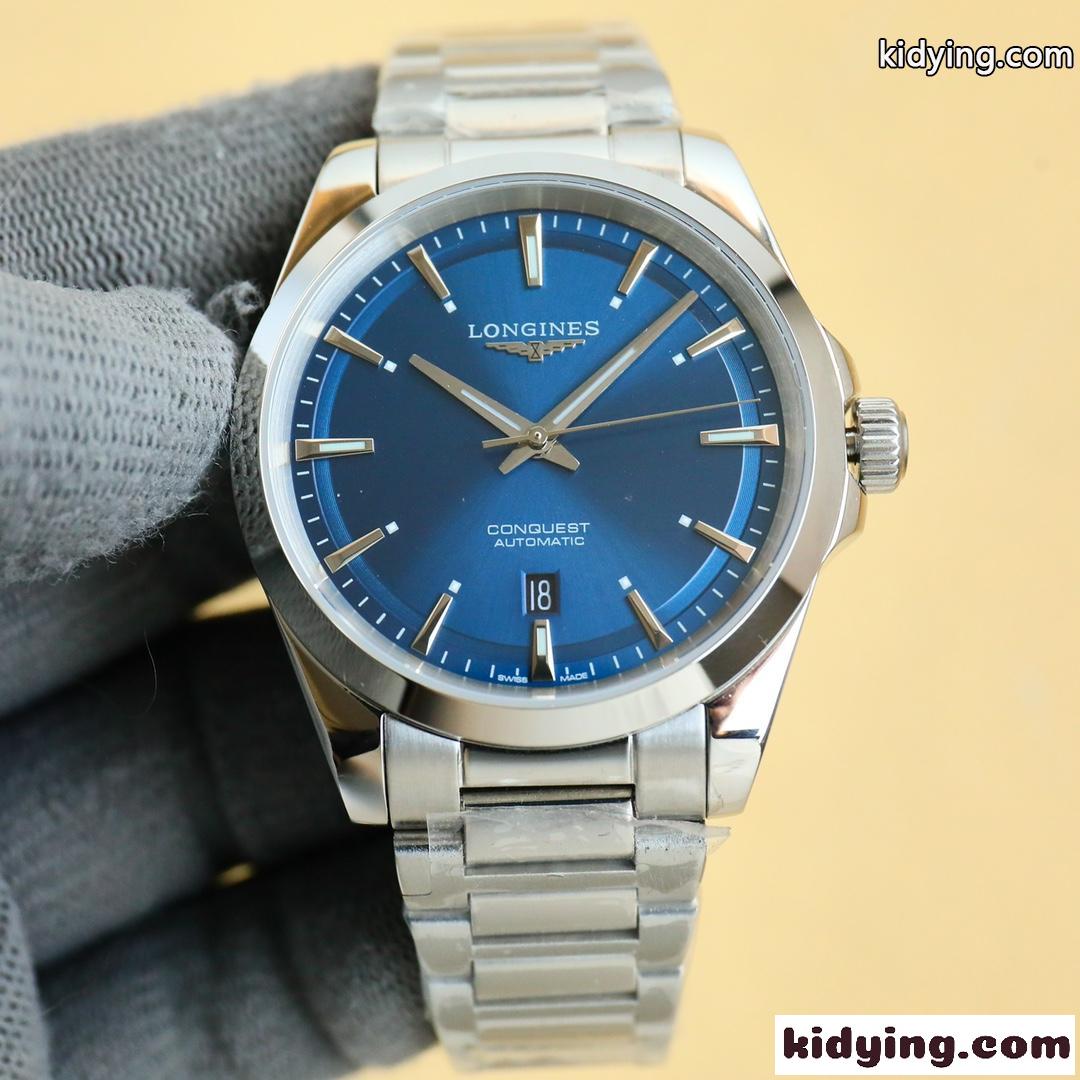 人気 ロンジン コンクエスト 41mm 自動巻きウォッチ コピー エレガント 腕時計-2