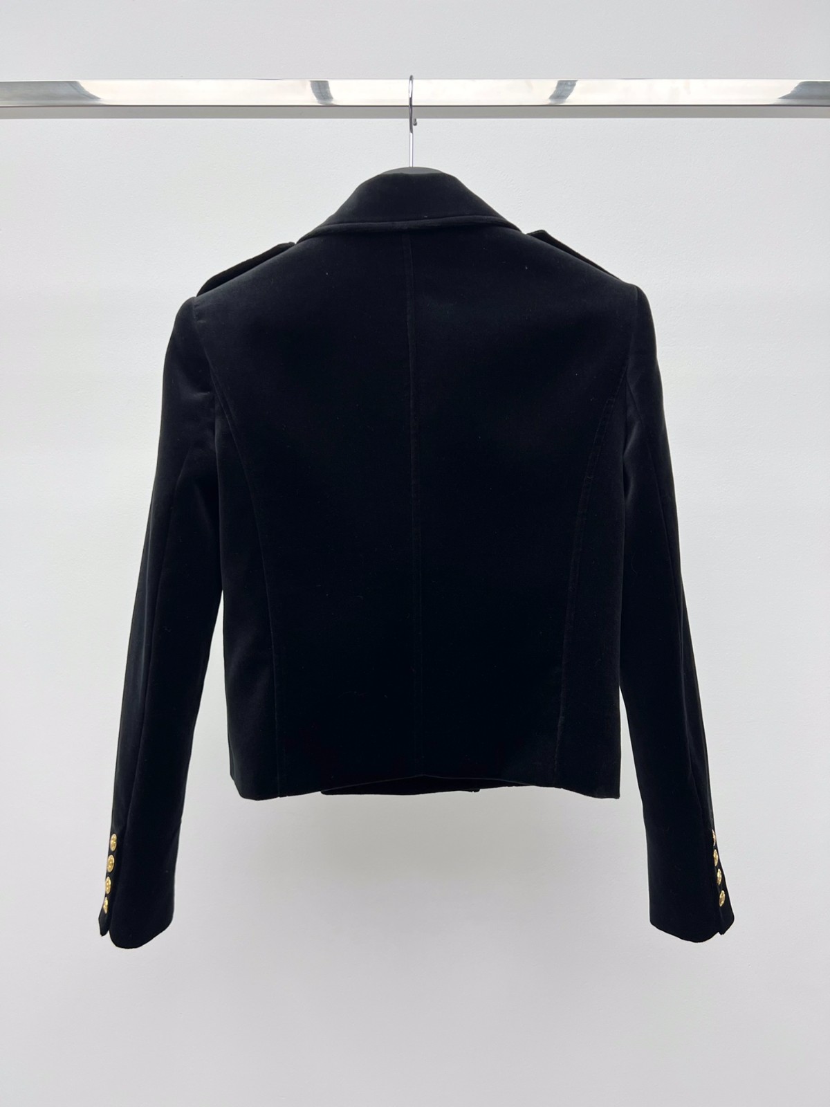 ベルベット ダブルブレストジャケット セリーヌ ジャケット コピー レディース-4
