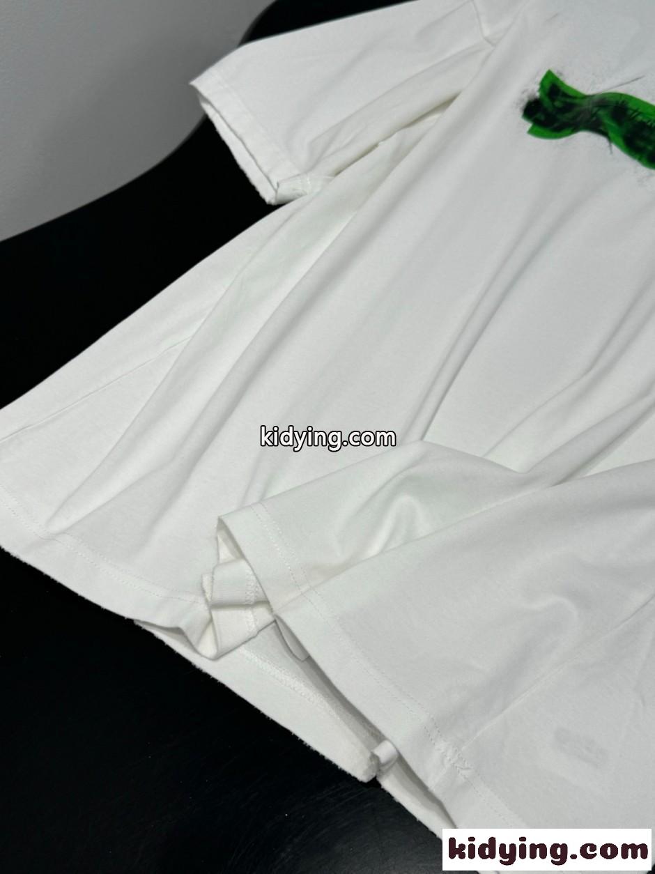 バレンシアガ Tシャツ 偽物 人気 洗練された ロゴ入り 半袖Tシャツ ユニセックス ホワイト-3