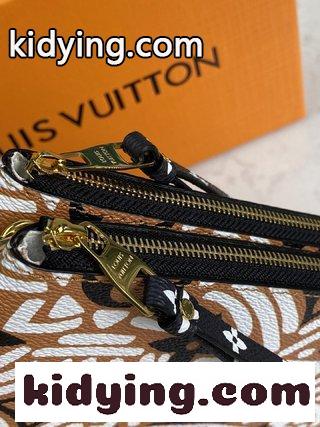 ルイ・ヴィトン バッグ 安い コピー LV Crafty抽象グラフィックアートキャプチャ 新しいPochette Double Zipチェーンバッグを煥す-2