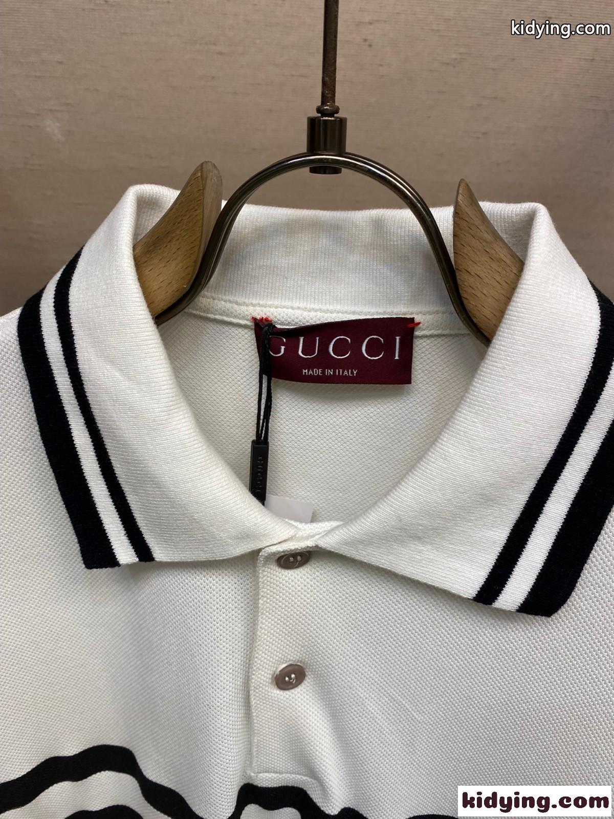 GUCCI プリント コットン ポロシャツ グッチ 半袖Tシャツ コピー-2