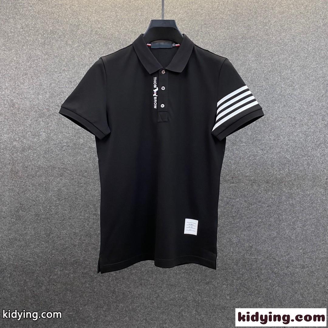 定番 合わせやすい シンプル ポロシャツ お洒落 トムブラウン tシャツ コピー メンズ 快適 半袖 トップス-3