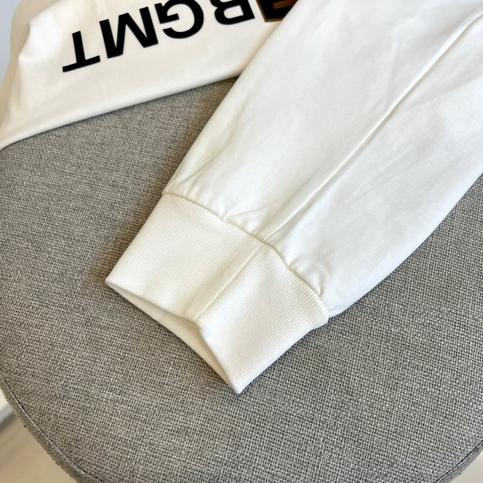 フェンディ Tシャツ コピー カジュアル ゆったり コットン 長袖Tシャツ ホワイト-3