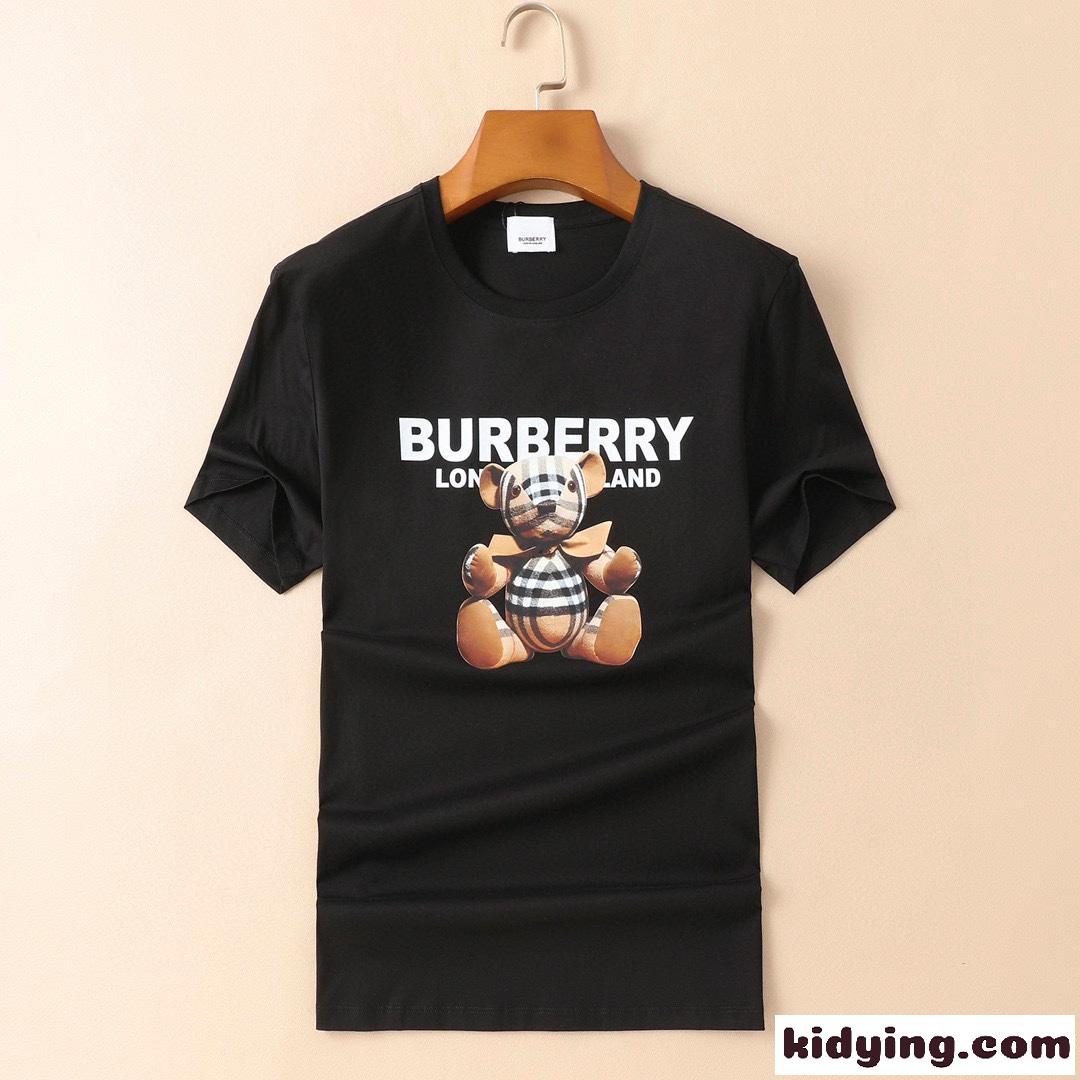 大きいサイズあり バーバリー 半袖Tシャツ コピー 合わせやすい 快適 カジュアル おしゃれ プリント クルーネック-3