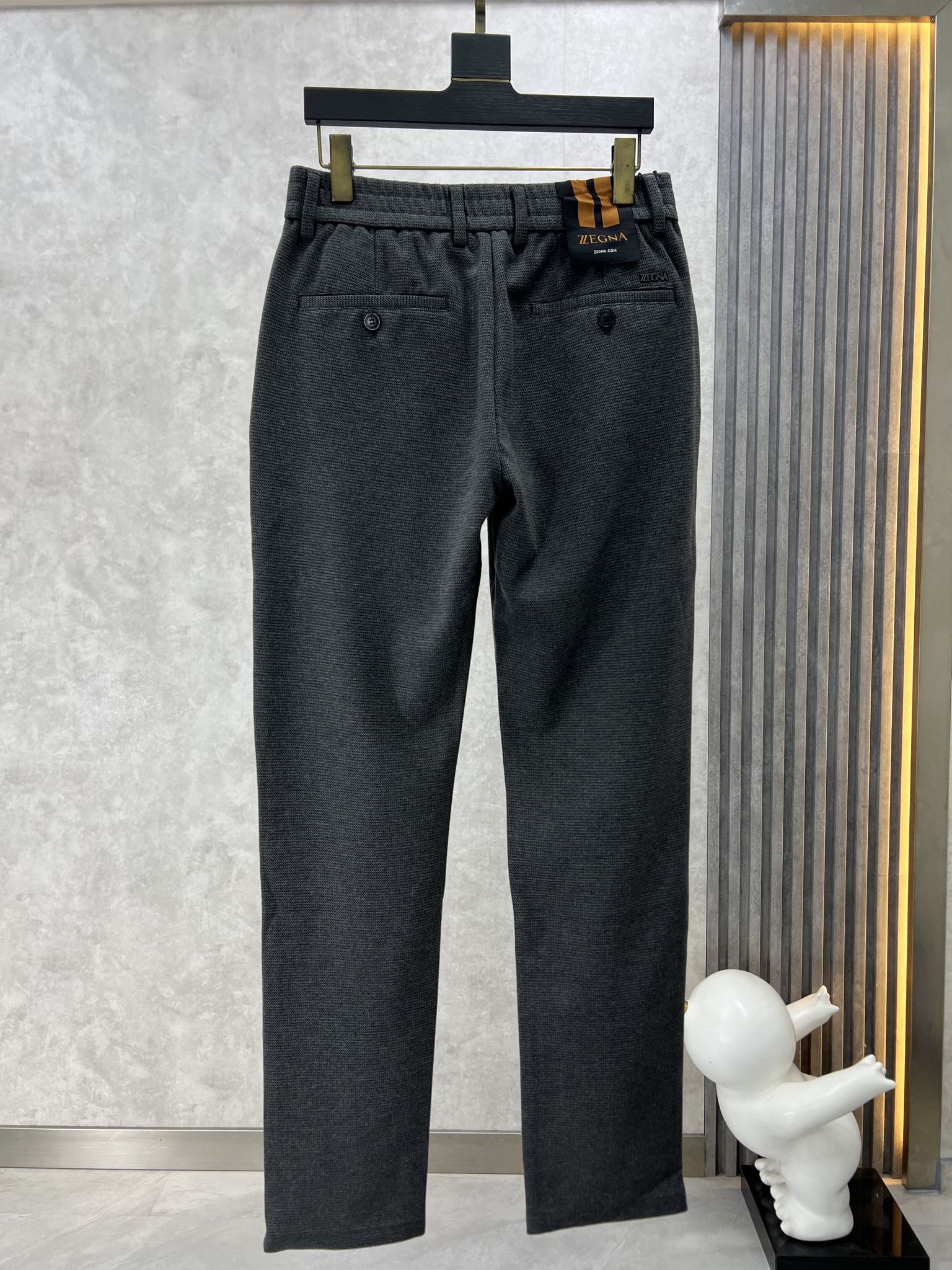 シンプル エルメネジルド・ゼニア パンツ コピー 合わせやすい カジュアル スラックス-2