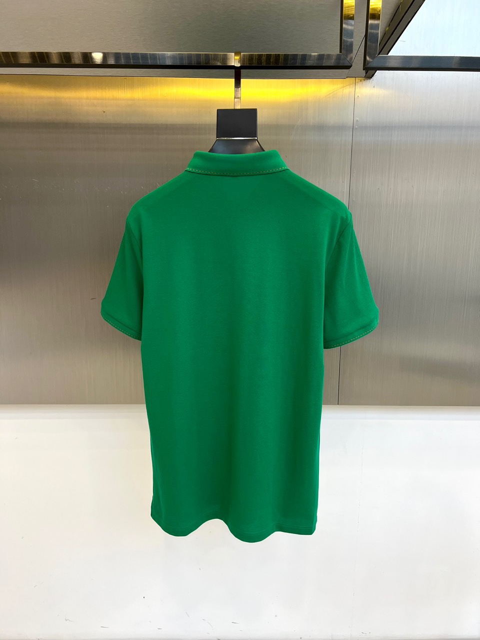 カジュアル 上品 刺繍入り ポロシャツ エルメス Tシャツ 偽物 半袖トップス グリーン-3