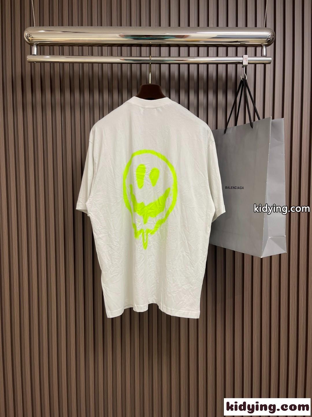 ストリート カジュアル プリント 半袖Tシャツ バレンシアガ Tシャツ コピー ユニセックス-0
