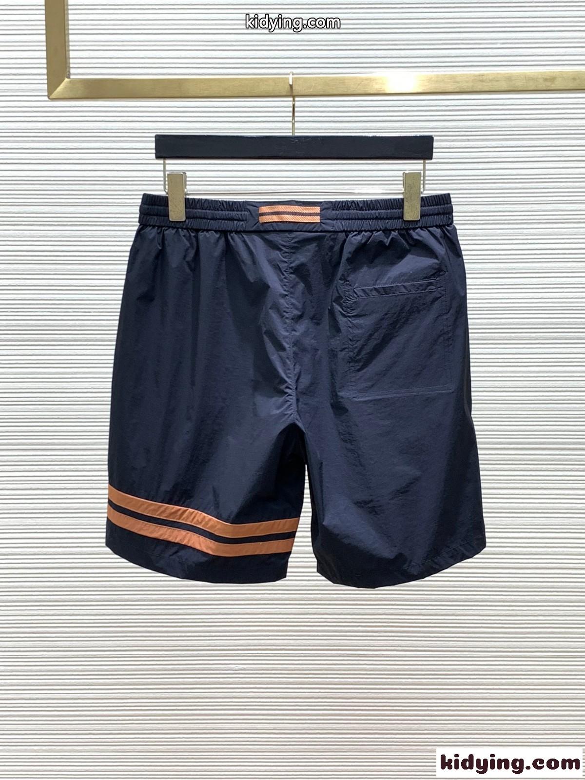 カジュアル エルメネジルド・ゼニア パンツ コピー ショートパンツ ネイビー-4