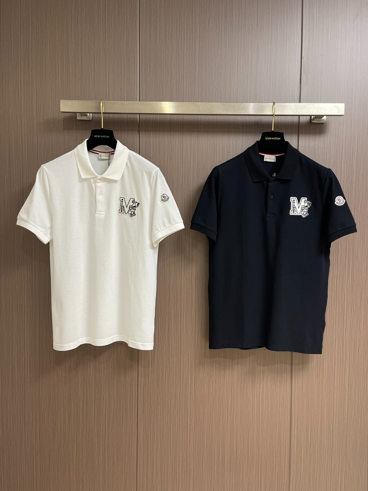 シンプル コットンピケ 半袖ポロシャツ モンクレール Tシャツ スーパーコピー-0