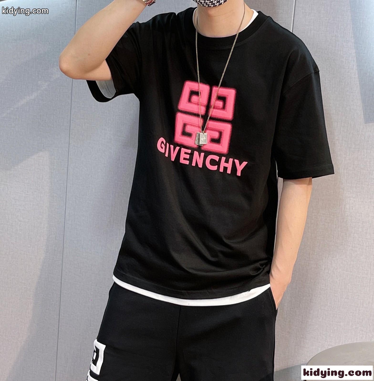 2022SS春夏新作 シルケット コットン ロゴ 快適 ジバンシィ Tシャツ コピー 半袖 ゆったり 男女兼用-5