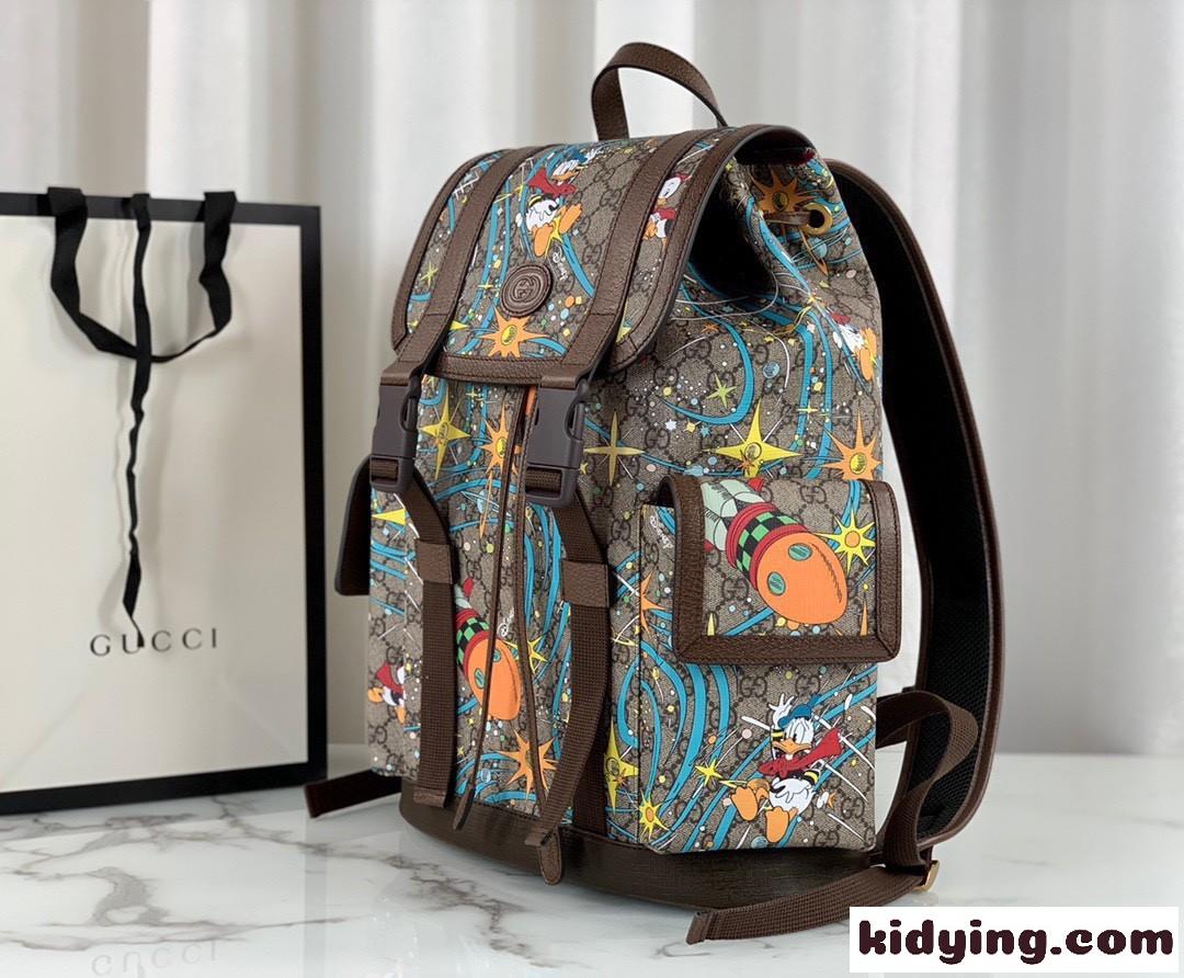 DisneyXGUCCI 可愛い プリント 大容量 カジュアル グッチ バッグ 人気 コピー おしゃれ バックパック-1
