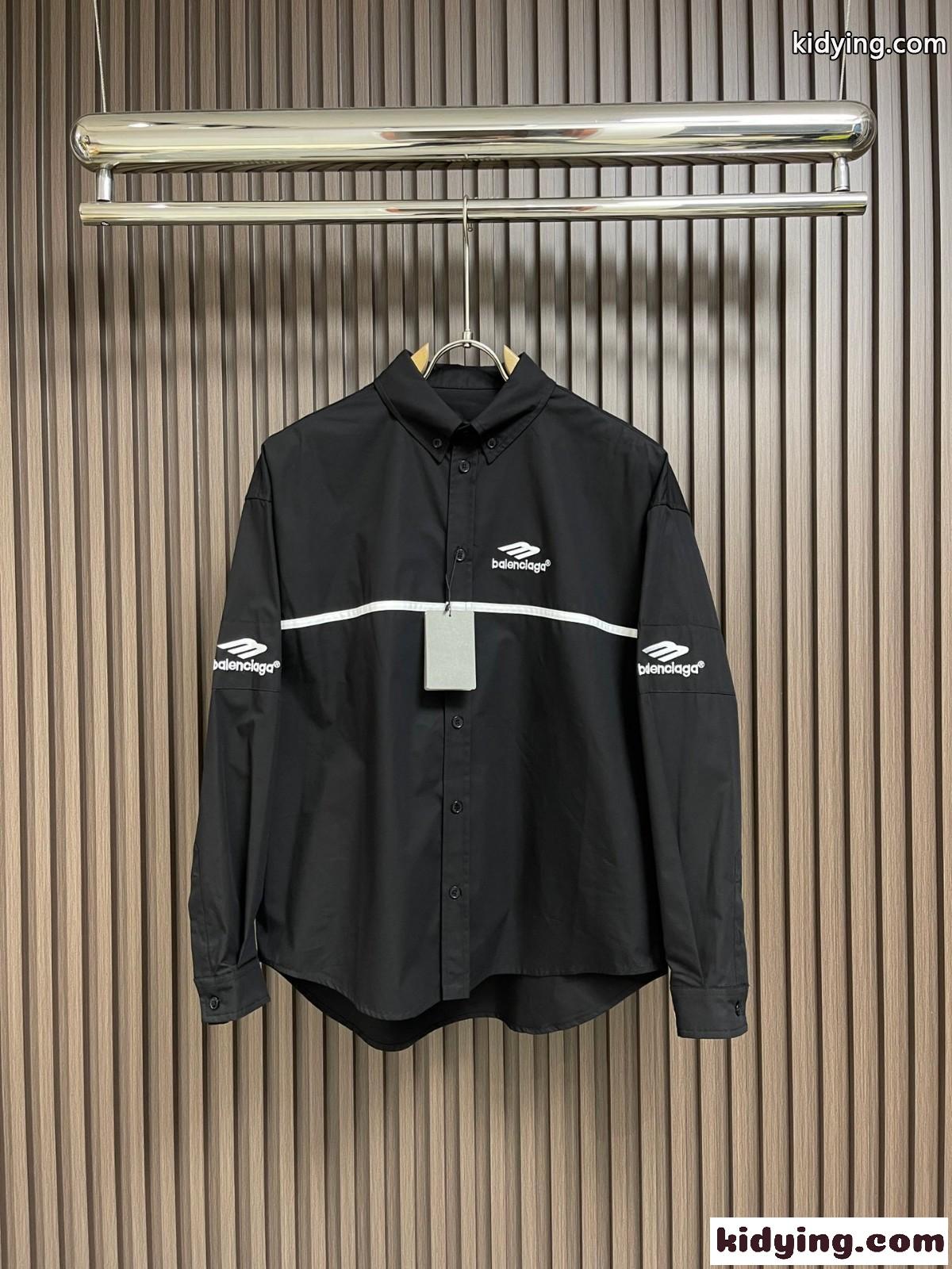 3B SPORTS ICON TRACKSUIT シャツ バレンシアガ シャツ コピー ブラック-0