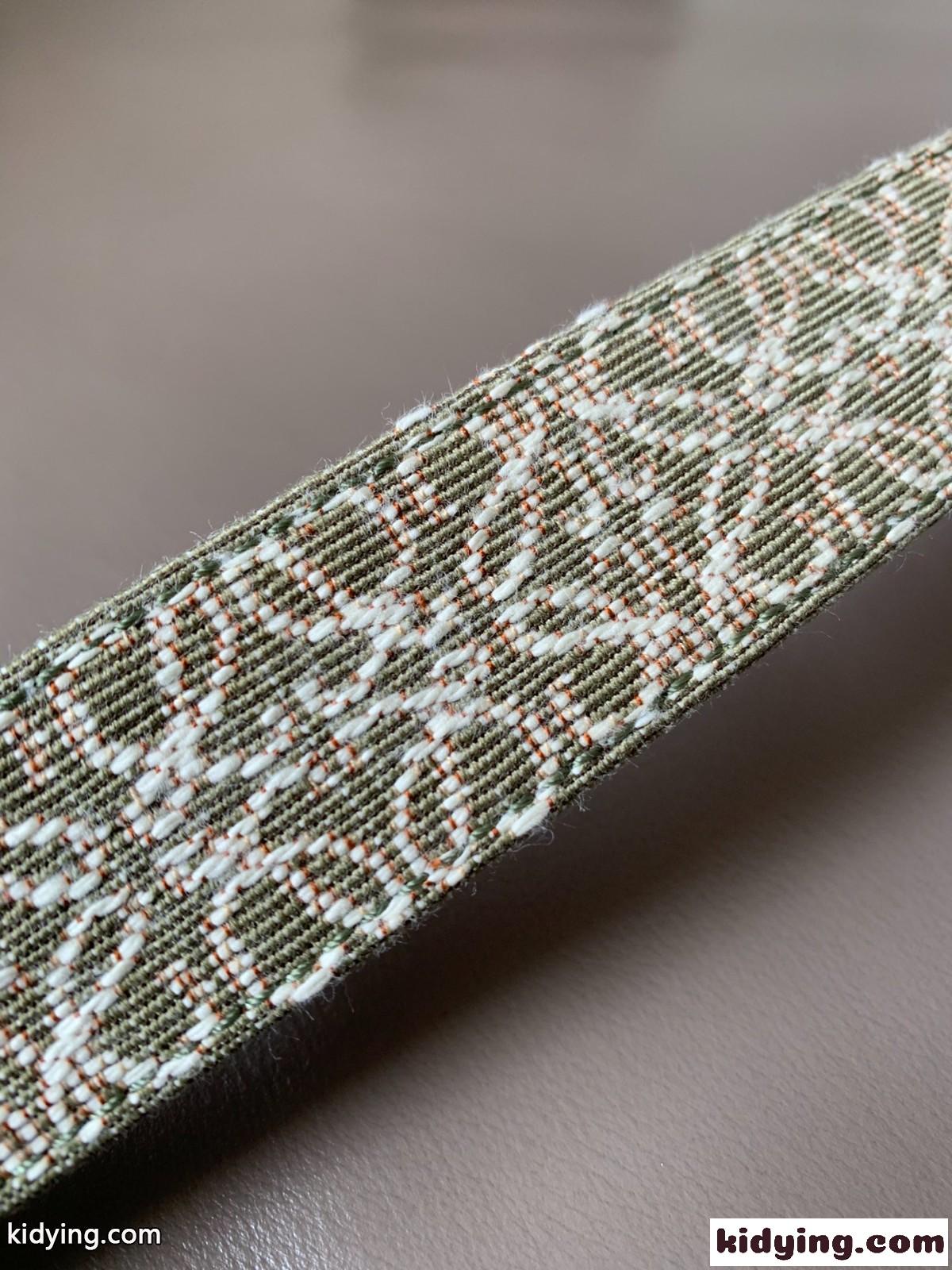 アナグラム ジャカード&レザー ベルト ロエベ ベルト コピー グリーン-4