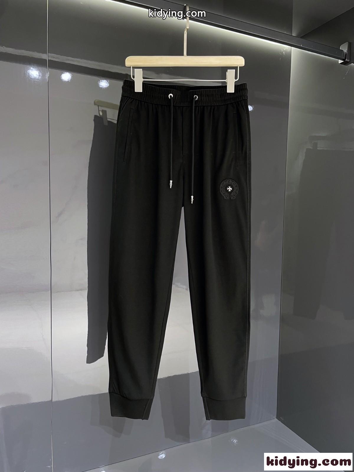 クロムハーツ パンツ コピー 合わせやすい おしゃれ ウエストゴム カジュアルパンツ ズボン-0
