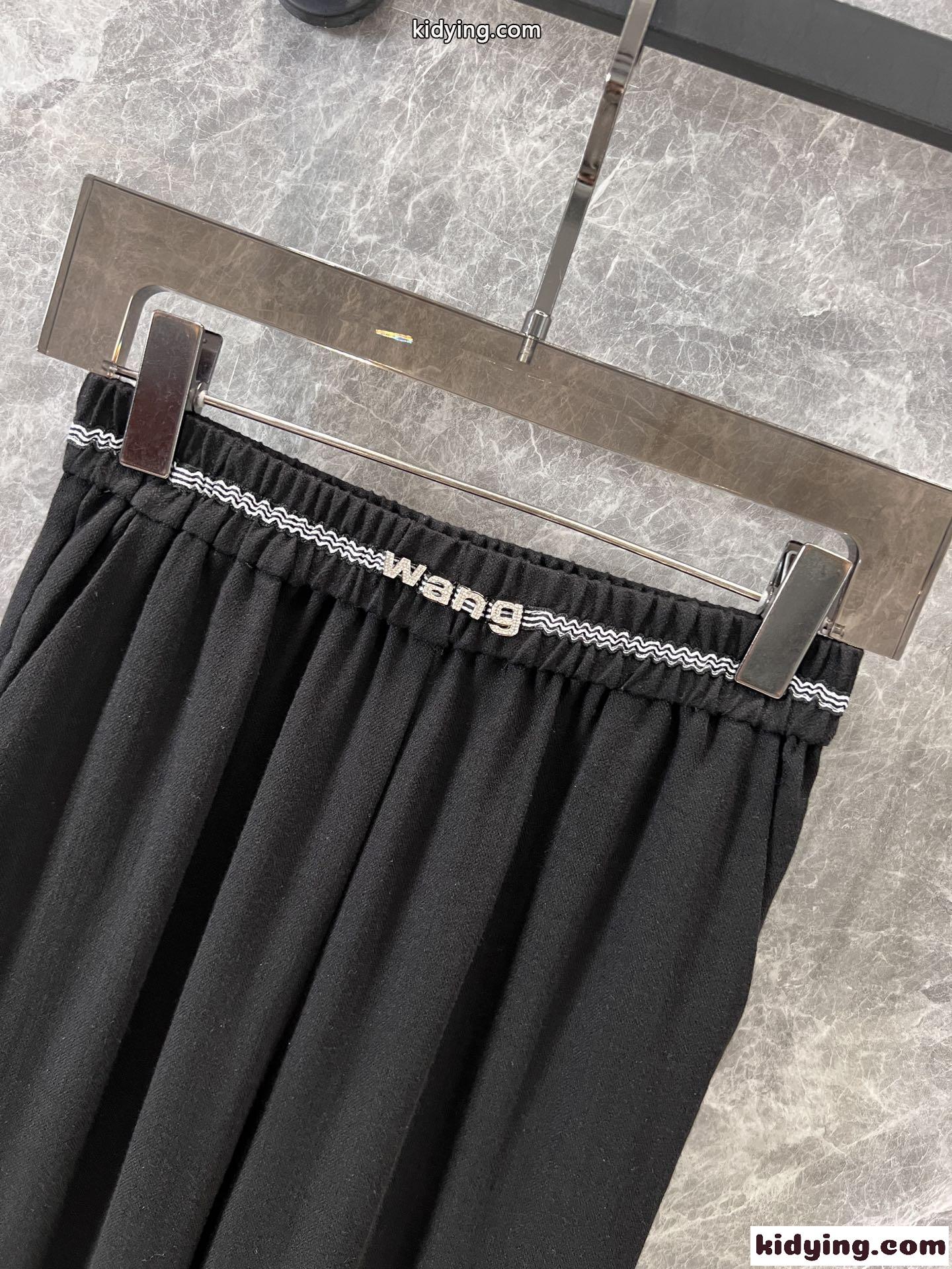 シンプル 春夏 カジュアル ロングパンツ アレキサンダーワング パンツ 偽物 ブラック-4