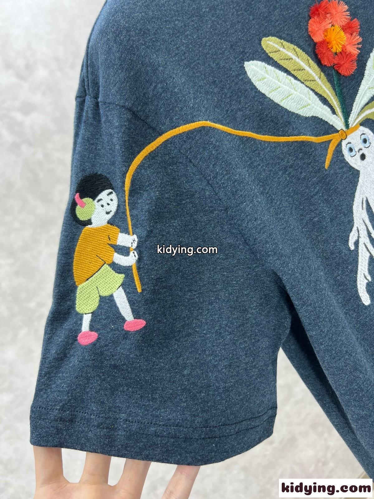 LOEWE x Suna Fujita コットン 半袖Tシャツ ロエベ Tシャツ コピー-4