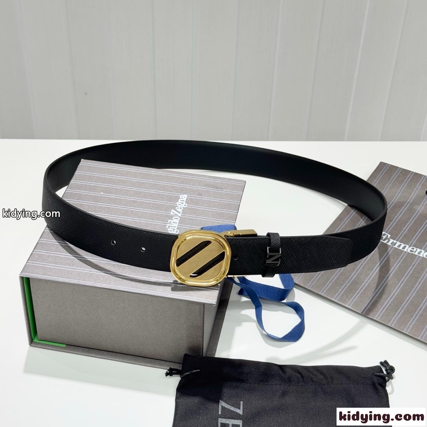 エルメネジルド・ゼニア ベルト コピー 洗練された 上品 リバーシブルベルト-0