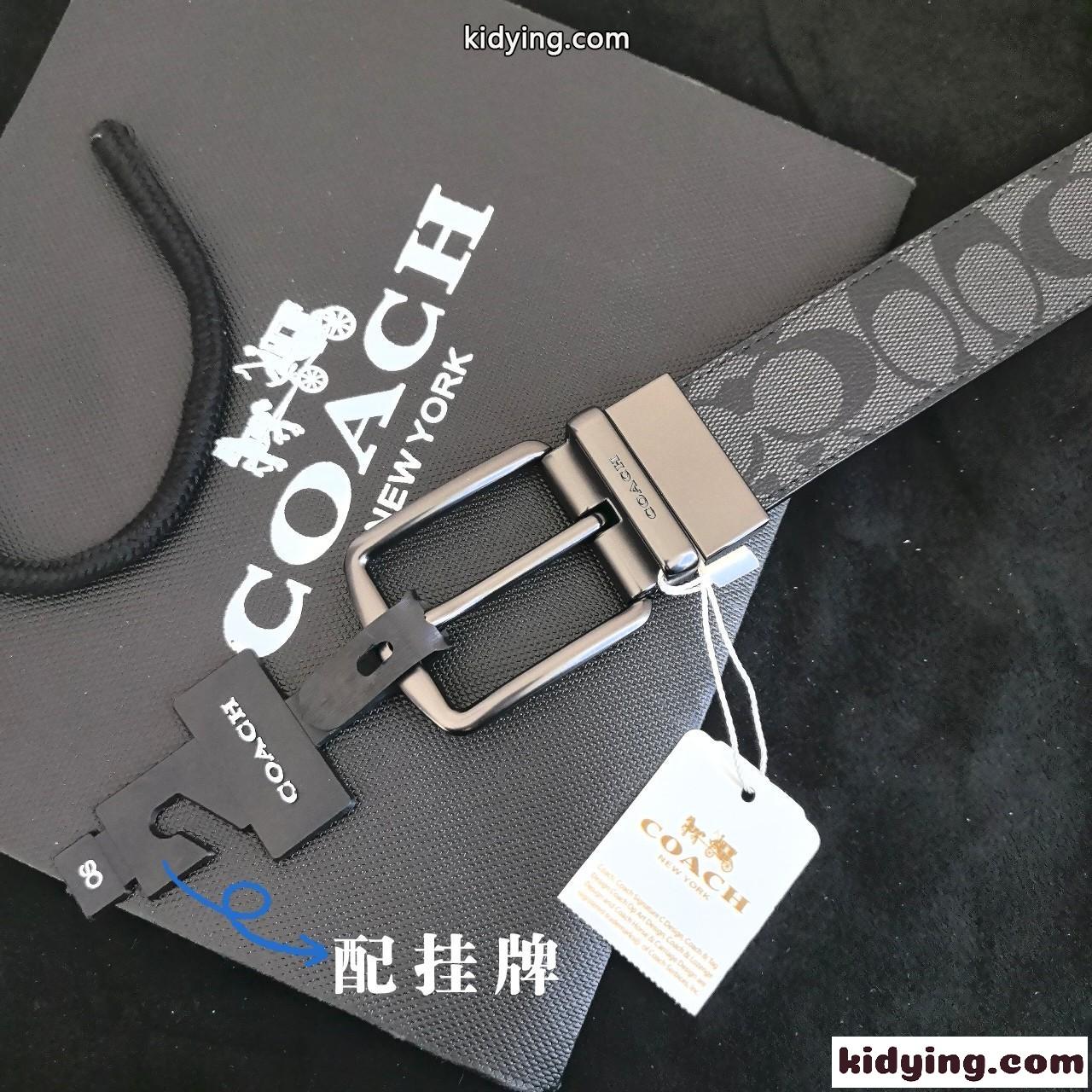 カジュアル ロゴ リバーシブルベルト コーチ ベルト スーパーコピー-4