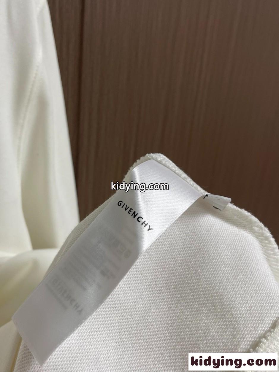 GIVENCHY 4Gロゴ コットン スウェットシャツ ジバンシィ Tシャツ 偽物 ホワイト-3