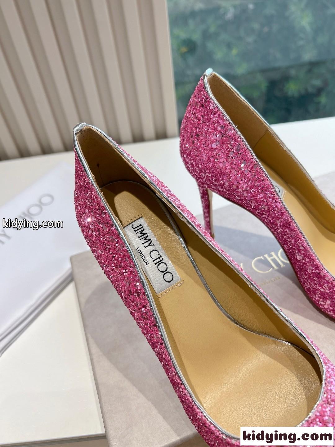 美人度アップ 人気 ピンヒールパンプス ジミーチュウ パンプス スーパーコピー ピンク-3