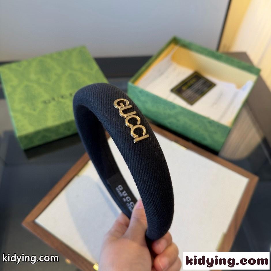 シンプル GUCCI ロゴ カチューシャ グッチ 偽物 合わせやすい-3