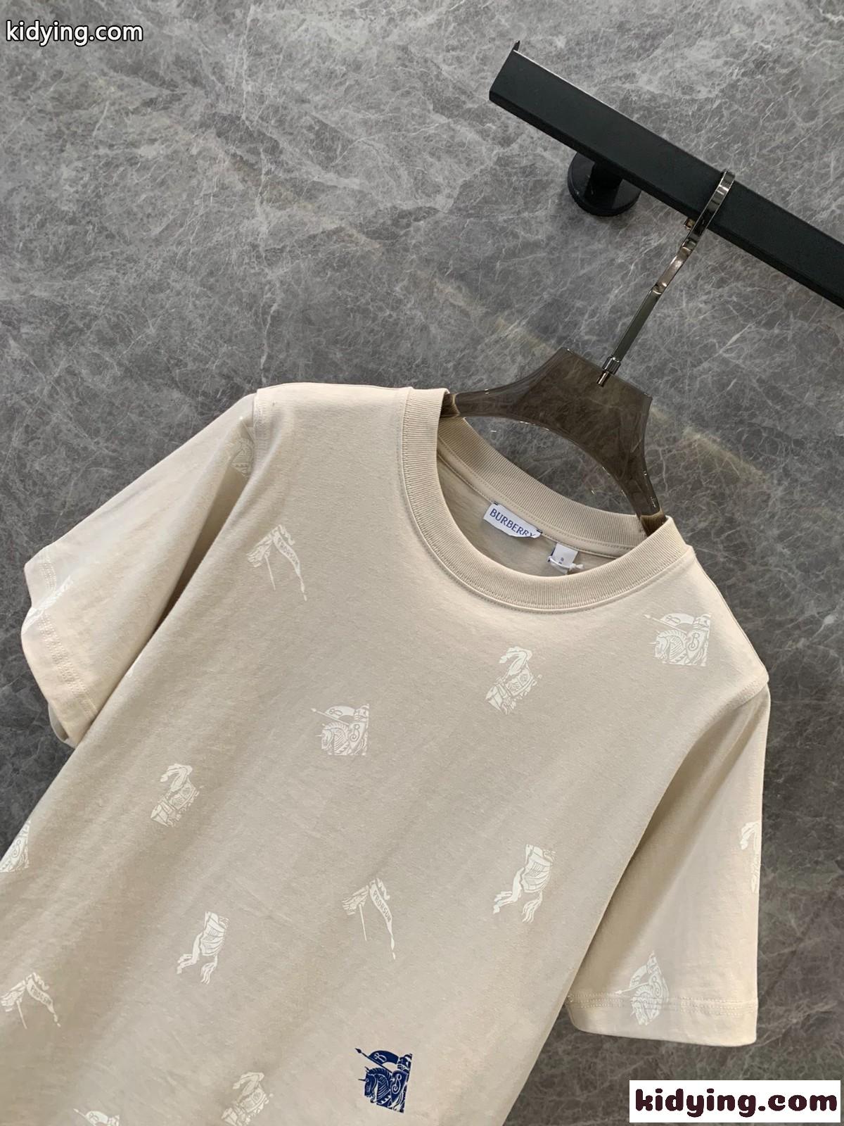 EKD コットンTシャツ バーバリー Tシャツ コピー 半袖 トップス ベージュ-4