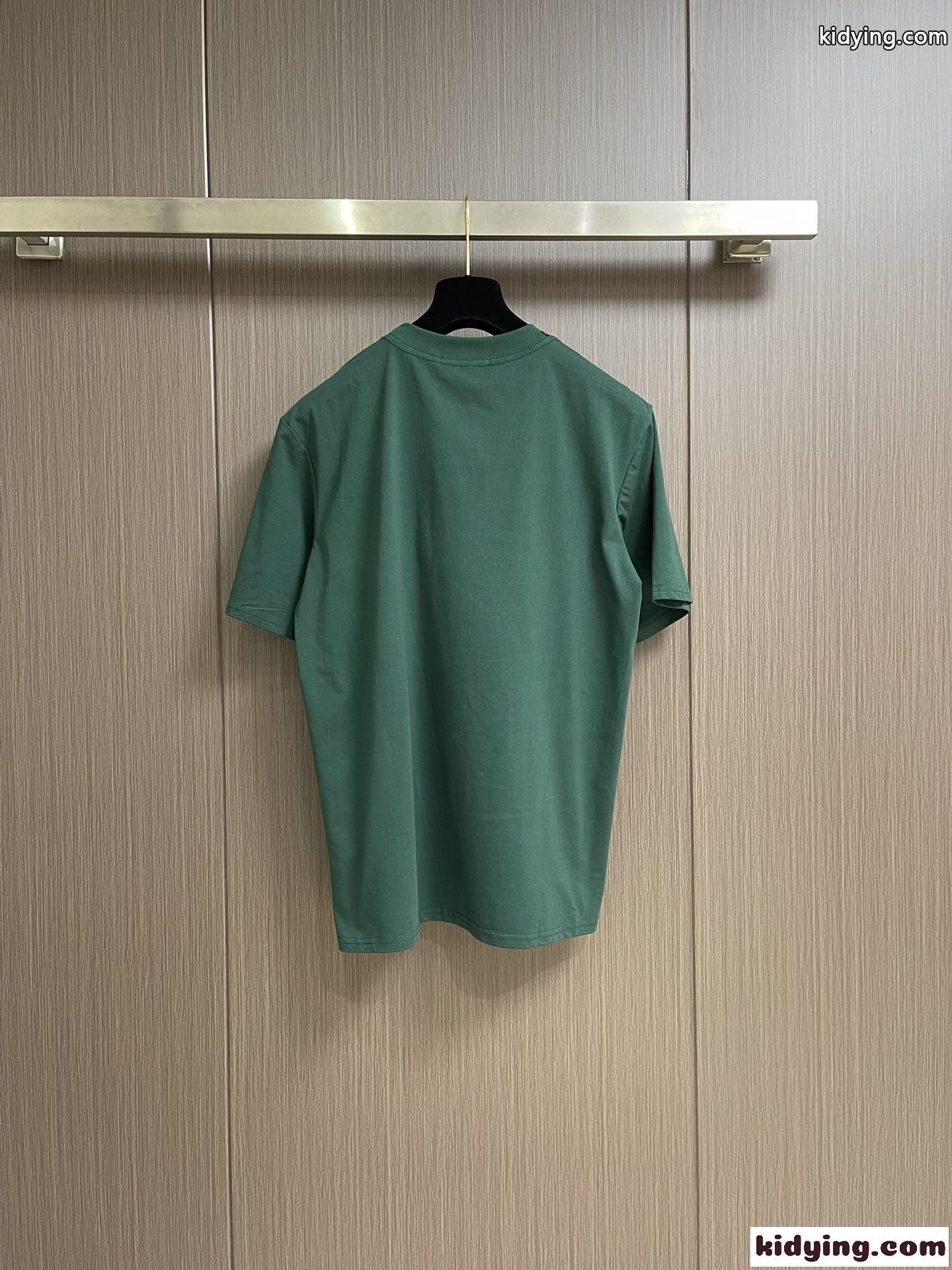 シンプル ドルチェ&ガッバーナ Tシャツ コピー ロゴ 刺繍入り 半袖Tシャツ コットン-1