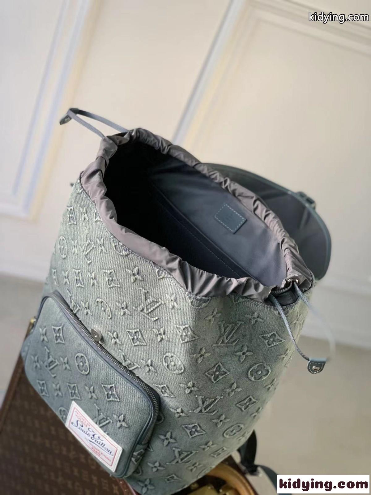 M22534 モンスリ・バックパック ルイヴィトン バッグ コピー デニム リュック-4