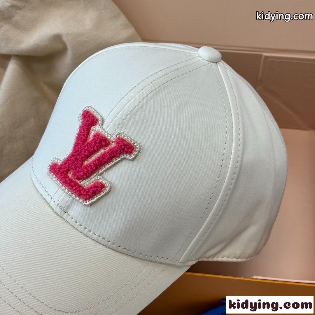 キャップ・LV シグネチャー ルイヴィトン キャップ コピー 帽子 ホワイト-1