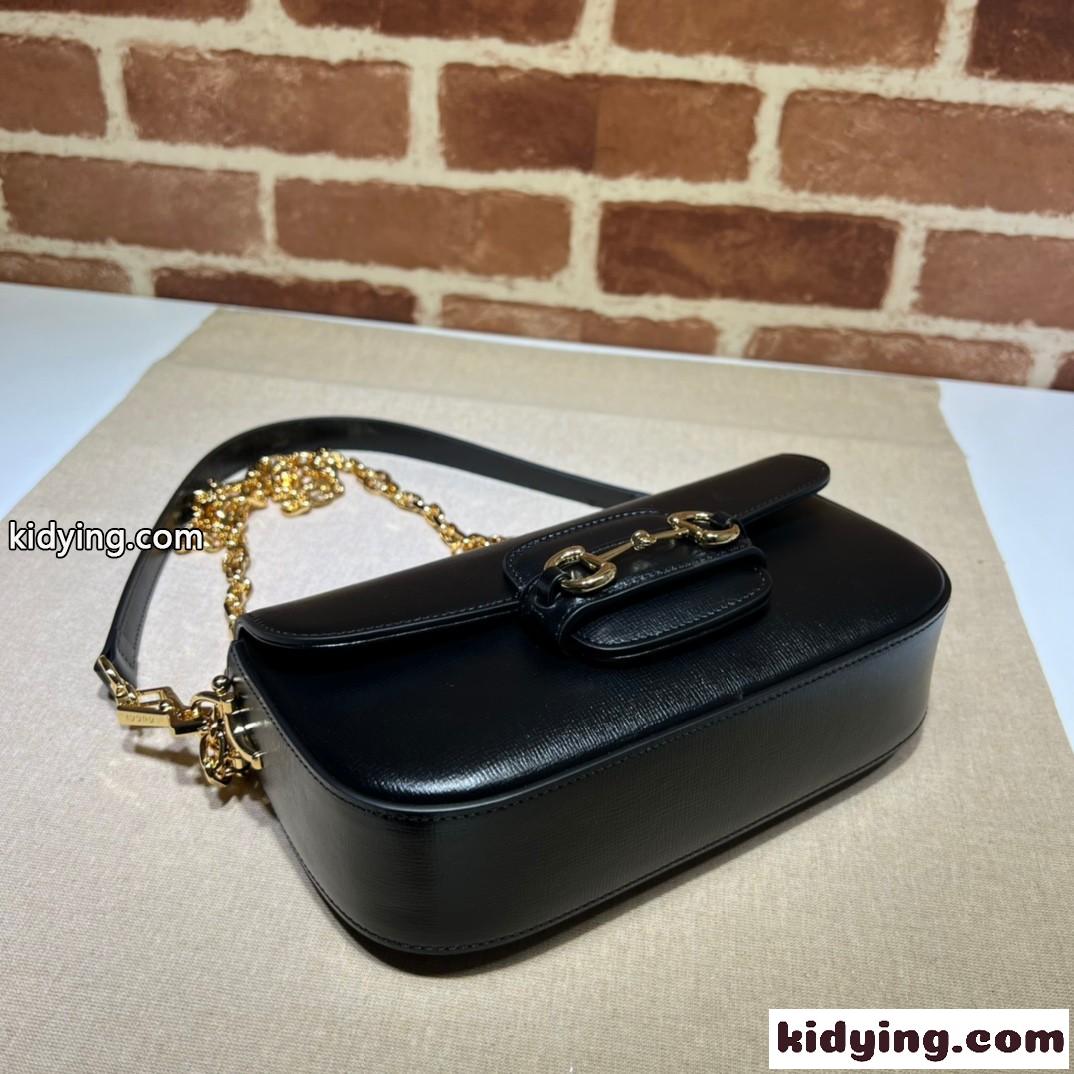 グッチ ホースビット 1955 スモール ショルダーバッグ スーパーコピー ブラック-1