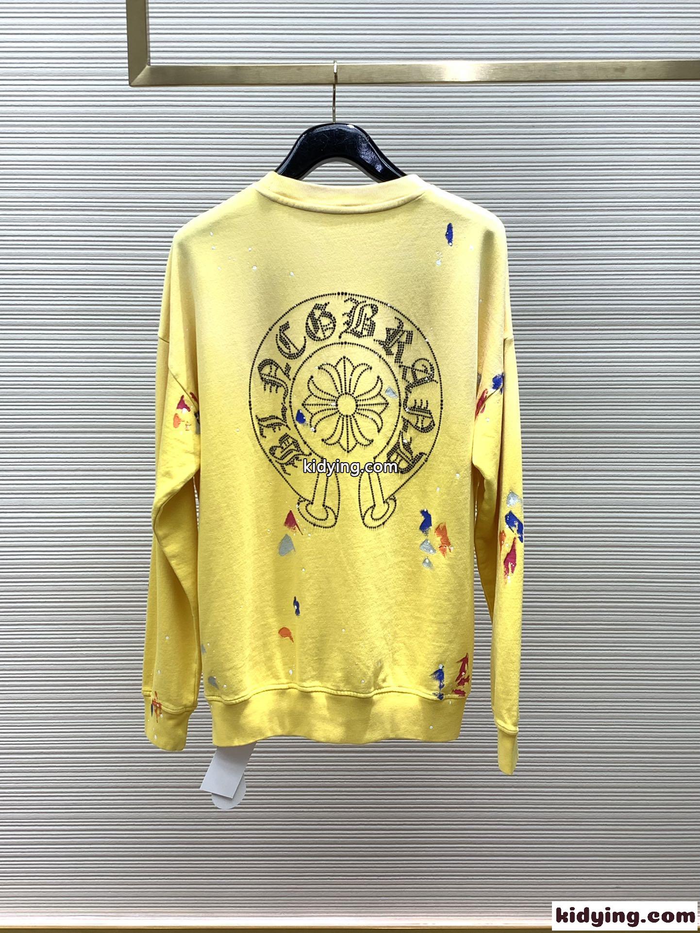 クロムハーツ Tシャツ コピー グラデーションロゴ クルーネック スウェットシャツ-4