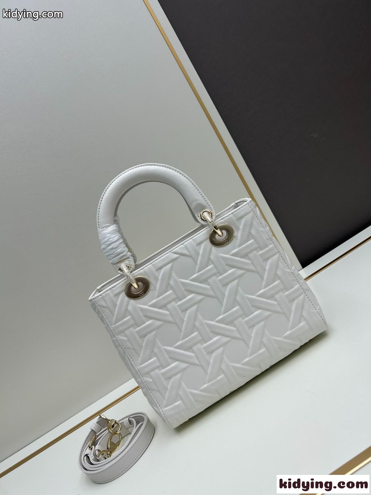 Lady Dior バッグ ミディアム クリスチャン・ディオール バッグ コピー ホワイト-1