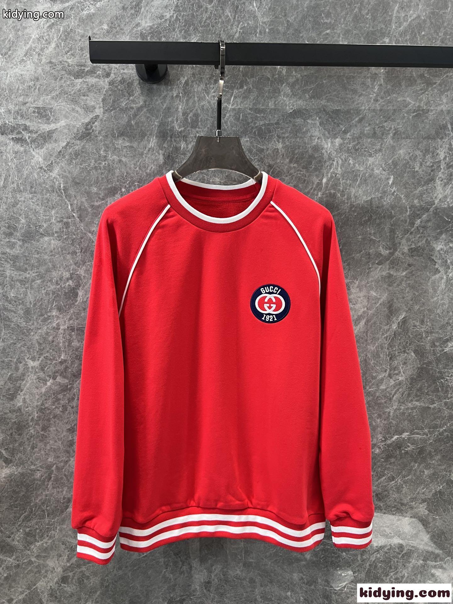カジュアル おしゃれ コットン スウェットシャツ グッチ Tシャツ コピー クルーネック-0
