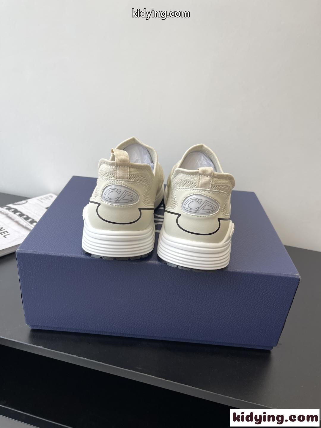 シンプルで履きやすい♪DIOR ディオール B30 カウントダウン スニーカー コピー ベージュ-4