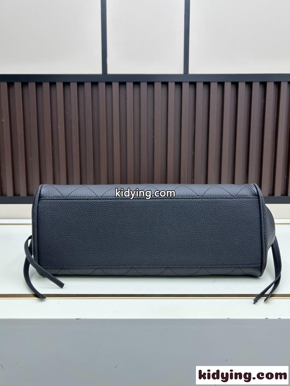 定番 合わせやすい CCマーク ハンドバッグ シャネル バッグ 偽物 ブラック-3