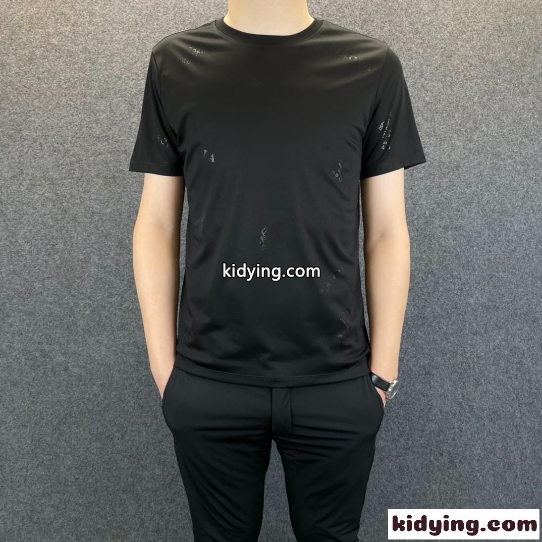 メンズ ファッション プラダ 半袖tシャツ コピー シンプル カジュアル 合わせやすい ラウンドネック ホワイト ブラック-2