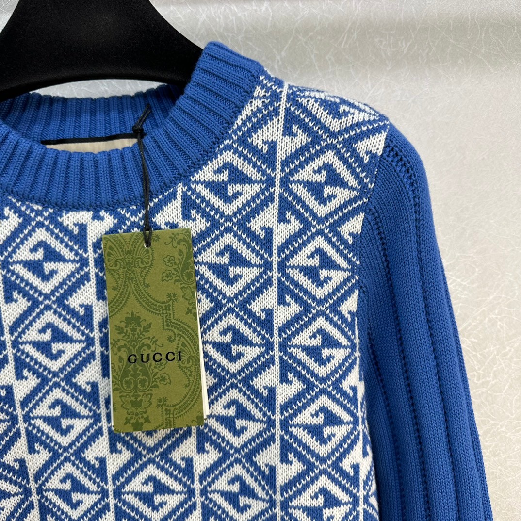 おしゃれ 合わせやすい クルーネック ウール グッチ セーター コピー-2