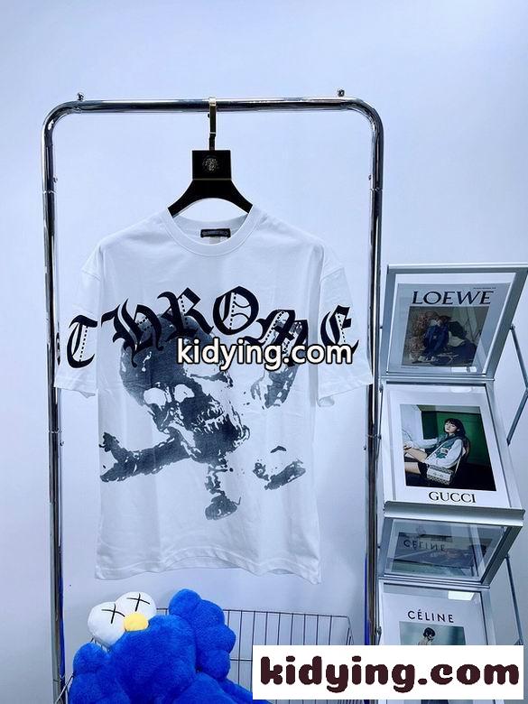 着心地いい 春夏 定番 クルーネック カジュアル 合わせやすい プリント クロムハーツ 半袖Tシャツ コピー-4