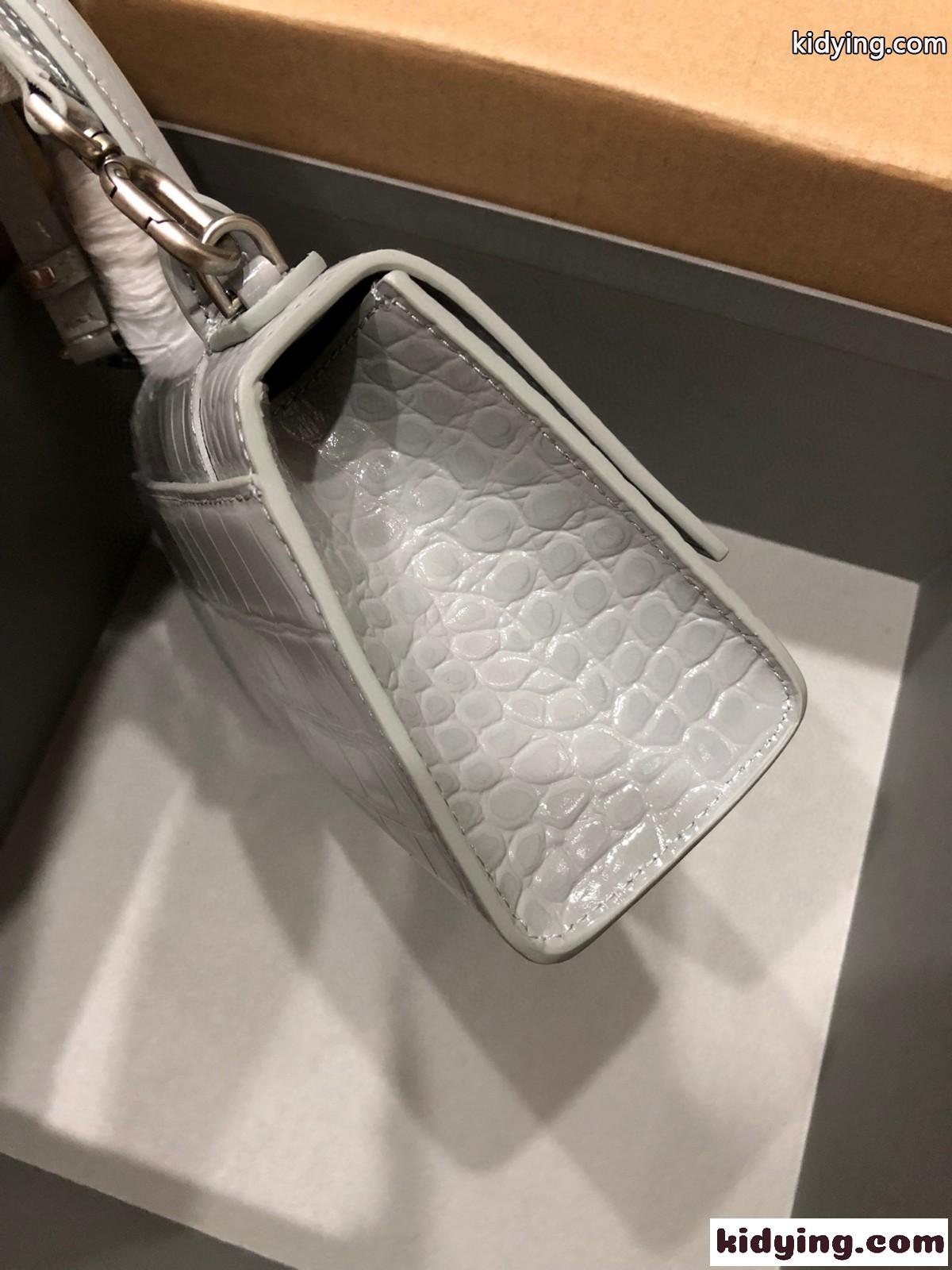 上品 人気 HOURGLASS クロコダイル型押し ハンドバッグ バレンシアガ バッグ コピー レディース-0
